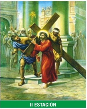 II Estación — Jesús carga con su cruz