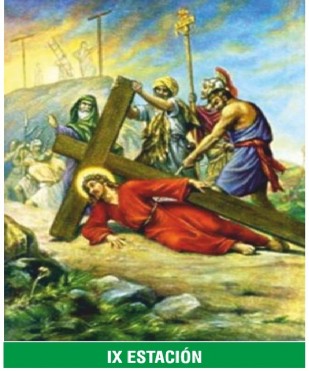 IX Estación — Jesús cae por tercera vez